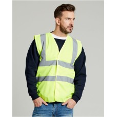 UCC 4 BAND SAFETY WAISTCOAT (YELLOW)